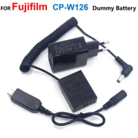 CP-W126 NP-W126 Dummy Battery+PD Charger+PD Decoy Digital Display Cable ​For Fujifilm X100V XH1 X100F XA5 XA7 XT200 XT1 XT2 XT3