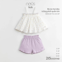 [Nous Kid] Bộ quần áo cộc, ba lỗ Nous bé trai, bé gái nhiều màu sắc họa tiết chất liệu thoáng mát ch