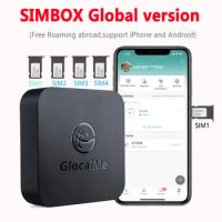 Global Glocalme SIMBOX Roaming Killer 4SIM Slots 2SIM Activate Online SIMADD for i Phone 6-14pro Max and Android SIM at Home