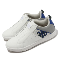 【ROYAL Elastics】休閒鞋 Icon 2.0 男鞋 白 藍 灰 彈力鞋帶 皮革 經典 小白鞋(06532058)