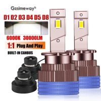Car Headlight D1S D2S LED D3S D2R D1R D4S D5S D8S Canbus Auto Lamp Bulbs 70W 30000LM 6000K Automobiles Headlamp LED Update Kit