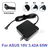 19V 3.42A 65W 5.5X2.5mm AC Laptop Power adapter Charger For ASUS F555L K555 F450L X301A X401A X450 X550C X550V W519L ADP-65DW