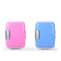Custom Dc12v Frigo Mini Compact Cooler Box Beauty Refrigerator 4l Car Small Outdoor Drinks Fridge Portable For Bedroom Household