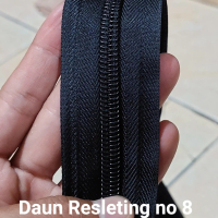 Daun Resleting Daun Zipper no 8 , Resleting Jaket Resleting Tas Dompet