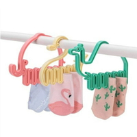 蒐藏家-動物造型迷你寶寶襪子夾 塑料晾衣架 曬襪子衣架 安全毛巾夾