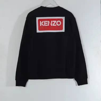 Sweater KENZO PARIS SQUARE POCKET BACK RED BLACK SWEATSHIRT 100% ORIGINAL Size L