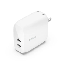 【BELKIN】60W Type-C 雙孔 PD 旅充頭 BOOST↑CHARGE™(支援PPS)