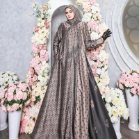 READY GAMIS SET HIJAB MEWAH PREMIUM BY ALQIBLAT SYARI