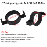 2PCS H7 LED Headlight Bulb Base Holder Adapter Socket Retainer For Ford Mondeo For Peugeot 508 For Citroen C5 DS5 DS6
