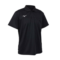 MIZUNO 男短袖POLO衫-上衣 休閒 慢跑 咖啡紗抗臭 32TABA0109 黑白