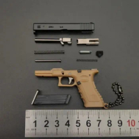 Toy Gun kids TOYS for boys Miniature Alloy Pistol Pendant 1:3 GLOCK 17 Shell Eject Keychain 2024 fake gun toy pistolas guns