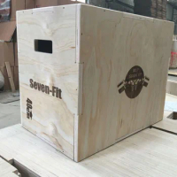 Wood Plyo Box 3 in 1 Plyometric Box, Plyometric Jump Boxes Flatpack