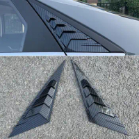 for Hyundai Avante Elantra 2020-2021 Accessories ABS Rear Window Louvers Shutters Blinds Cover Trim 2pcs Car Styling