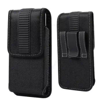 Universal Oxford Cloth Leather Phone Pouch For iPhone 13 11 12 Pro Max Belt Waist Bag Flip Case For Apple XR XS Max 5 7 6 8 Plus