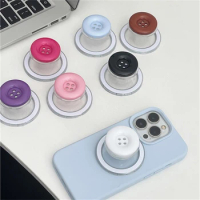 INS Korean Cute 3D Button For Magsafe Magnetic Phone Griptok Grip Tok Stand For iPhone Foldable Wireless Charging Case Holder