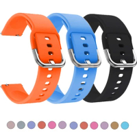 Silicone band For Samsung Galaxy Watch 6 Strap 5/4/5pro/6-4 Classic/Active 2 22/20mm Sport Bracelet Huawei watch gt 4-2-2e-3-pro