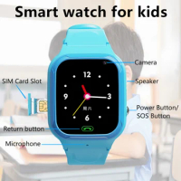 4G Sim Card Children's Smart Watch SOS Phone Watch Smartwatch For Kids Waterproof IP67 Kids Gift Smartwatch For IOS Android