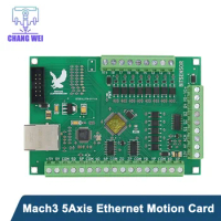 5-Axis Ethernet Motion Card Mach3 Breakout Board CNC Controller Board for Industrial CNC Milling Machine Engraver