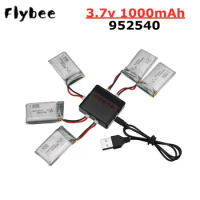 3.7V 1000mAh 25c Lipo Battery with Charger For Syma X5 X5C X5SC X5SW TK M68 MJX X705C SG600 Rc Quadcopter Drone Spare Parts