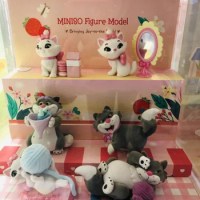 New Miniso Disney Lucifer Marie Cat Blind Box Figure Mysterious Kawaii Box Fluffy Cat Guess Bag Toy Surprise Xmas Gift Decor