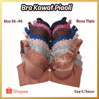 New 2 Pcs Bh Wanita Piaoli Jumbo Busa Sedang Dan Kawat Bra Cup Besar