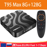 TV Box T95 Max Smart Android 12 H618 Ram 8GB Rom 64GB 128GB Set Top Box Dual Wifi 2.4G&amp;5G 6K HDR10 BT AV1 Media Player Fast Box