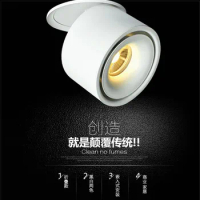 COB 20W 15W LED Downlights Recessed in Downlight LED Lighting Angle-adjustable+ AC110/220V Driver LED Dimmable 6pcs