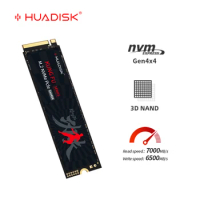 HUADISK NVMe M2 SSD 7000MB/s PCIe 4.0 Internal Hard Disk Disc TLC M.2 2280 SSD 1TB 2TB 4TB Hard Disk for DIY Gaming Computer PS5