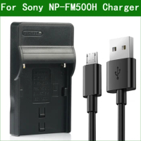 NP-FM500H FM500H NPFM500H USB Battery Charger for Sony DSLR a200 a300 a350 a450 a500 a550 a560 a580 a700 a850 a900 a77II a99II