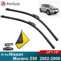 Car Windshield Wiper Blades Fit For Nissan Murano Z50 Wiper Blades Soft Rubber Auto Front Windscreen
