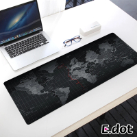【E.dot】加大加厚防滑世界地圖滑鼠墊/桌墊