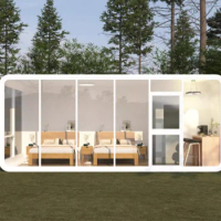 High quality luxury modern modular Apple pod container homes prefabricated space capsule houses prefab houses modern Villa
