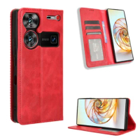 2024 Чехол для For ZTE Nubia Z60 Ultra Cover Luxury Magnetic Buckle Retro Pattern Leather Case for ZTE Nubia Z60 Ultra Phone Pro