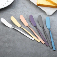 304 Stainless Steel Butter Knife Gold-Plated Sauce Knife European Style Stainless Steel Jam Knife Hotel Western Tableware