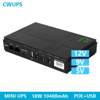Mini UPS Modem No Break Wifi Battery Long Backup Time 12V 5V 9V DC Mini UPS For Home Wifi Router CCTV Camera