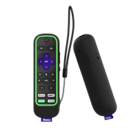 SIKAI Protective Case for ROKU Voice Remote Pro/Roku Ultra 2020/2019/Roku Ultra 4800R 4670R RCS01R Voice Remote Pro with Loop