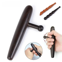 ement Baru Genggam Alat Urut Titik Gua Sha Relaksasi Otot Pengurusan Tekanan Pengurut Kaki Kayu Cend