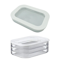 Hộp đựng thịt Deli cho tủ lạnh, sắp xếp và lưu trữ; hộp giữ phô mai; hộp đựng thịt bacon, thịt ăn tr