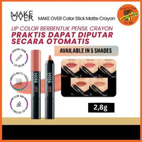 MAKE OVER Color Stick Matte Crayon 2.6 g - Lipstick Lipstik Bibir Matte untuk Base Ombre 105 SKYE