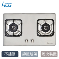 HCG 和成 二口不鏽鋼檯面爐NG1/LPG(GS216Q-不含安裝)