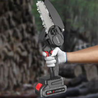 4In Electric Pruning Saw Chain Speed 10M/S Rechargeable Electric Saw Ergonomic Compliance Handheld Chain Saw for Tree Trimming