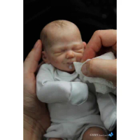 Mini bebe reborn kit Zane 9" Inches Reborn Baby Vinyl Doll Kit Unpainted Doll Parts DIY Blank Reborn Doll Kit