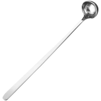 Long Mixing Spoon Soup Metal Handle Wok Utensils Spoons for Cooking Stainless Steel Kitchen