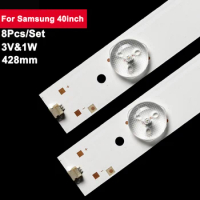 8Pcs TV LED Backlight Strip For Samsung 40inch 40-LB-M520 40VLE4421BF 40VLE6520BH 40VLE6520BL 40VLE4520BF 40VLE4520BM 40VLE5421B