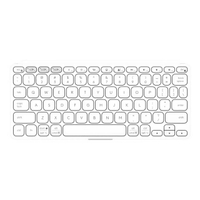Keys-To-Go 2 Ultra Slim คีย์บอร์ดไร้สาย (สี Pale Grey) รุ่น KEYSTOGO 2 PALE GREY