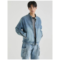 Áo khoác DENIM Racing TRUCKER – Musinsa Standard Denim Racing Trucker Jacket - MMENJ102COD