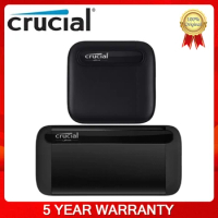 Crucial X8 1TB 2TB Portable SSD Up to 1050MB/s USB 3.2 Type-C External Solid State Drive X6 500G 4T Speed 800MB/s storage drive