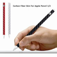 3PCS 3D Carbon Fiber Skins Full Body Protective Cover Sticker For Apple Pencil 1/ Pencil 2 Ultra Thin Warp Film SKIN
