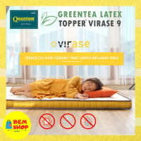 MATTRESS TOPPER GREENTEA LATEX VIRASE 9CM UK. 120X200