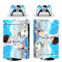 Captain Tsubasa PS5 Standard Disc Skin Sticker Decal Cover for PlayStation 5 Console and 2 Controllers PS5 Skin Sticker
